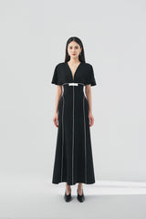 Letitia V-neck Fishtail Dress