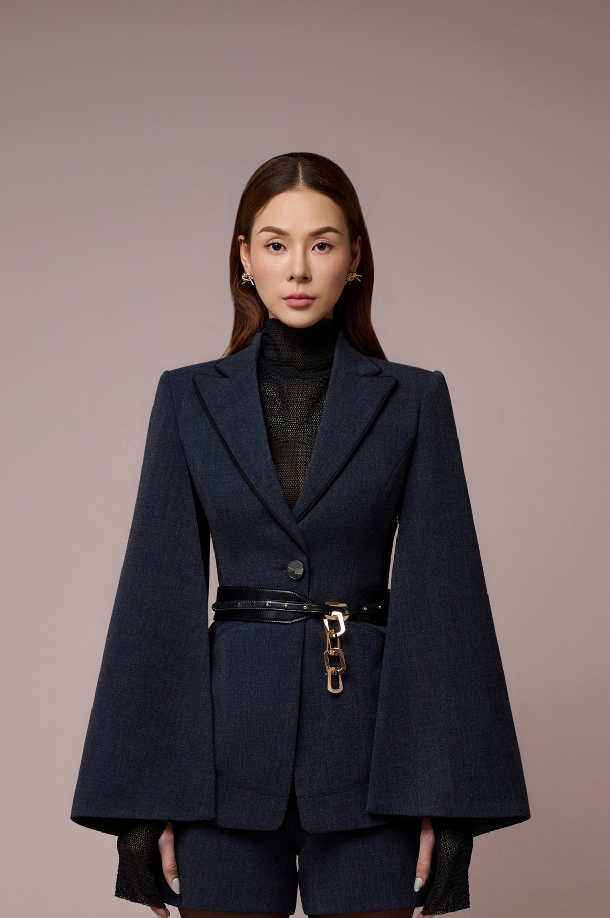 Chrysalis Caped Sleeves Blazer