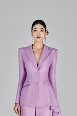 Sandy Lavender Asymetrical Blazer