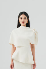 Helen Floral 3D Peplum Shirt