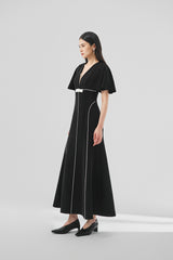 Letitia V-neck Fishtail Dress