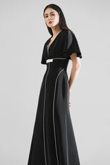 Letitia V-neck Fishtail Dress