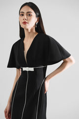 Letitia V-neck Fishtail Dress