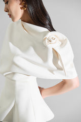 Helen Floral 3D Peplum Shirt