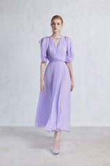 Mira Pleated Maxi Dress