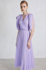 Mira Pleated Maxi Dress