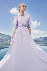 Mira Pleated Maxi Dress