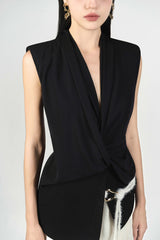 Scarlett Sleeveless Peplum Top
