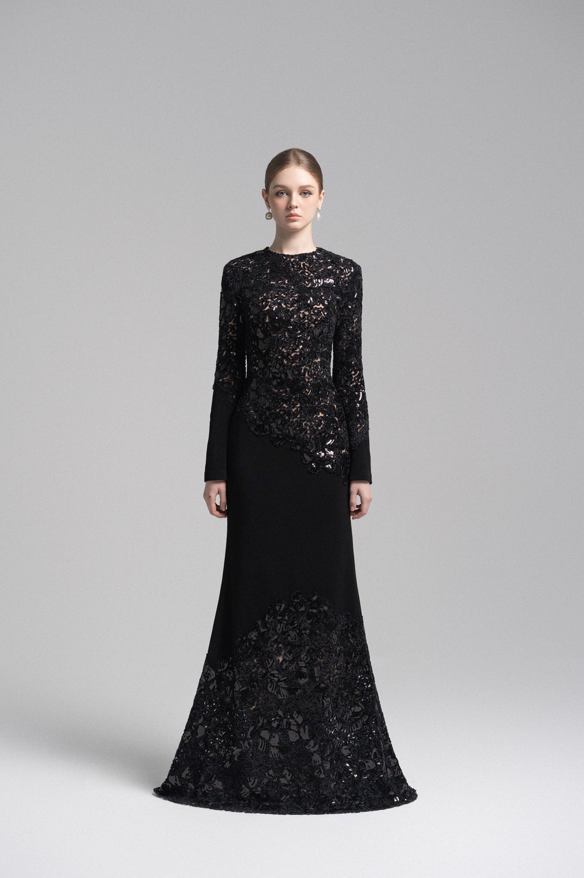 Black Celeste Lace Dress