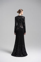 Black Celeste Lace Dress
