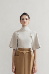 Ivory Bias Top