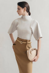 Ivory Bias Top