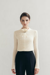 Ivory Knot Sweater