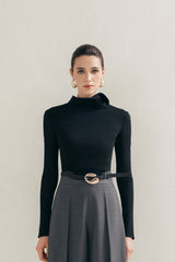 Black 3D Blouse