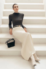 Cream Lines Midi