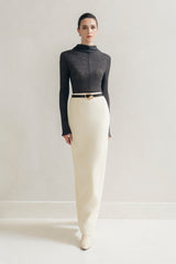 Cream Lines Midi