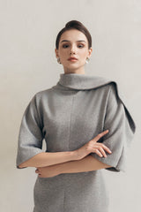 Grey Wrap Dress