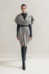 Grey Cocoon Coat