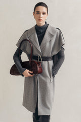Grey Cocoon Coat