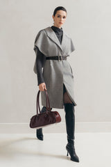 Grey Cocoon Coat