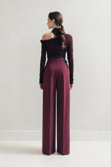 Plum Cap Trousers