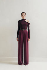 Plum Cap Trousers