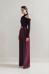 Plum Cap Trousers