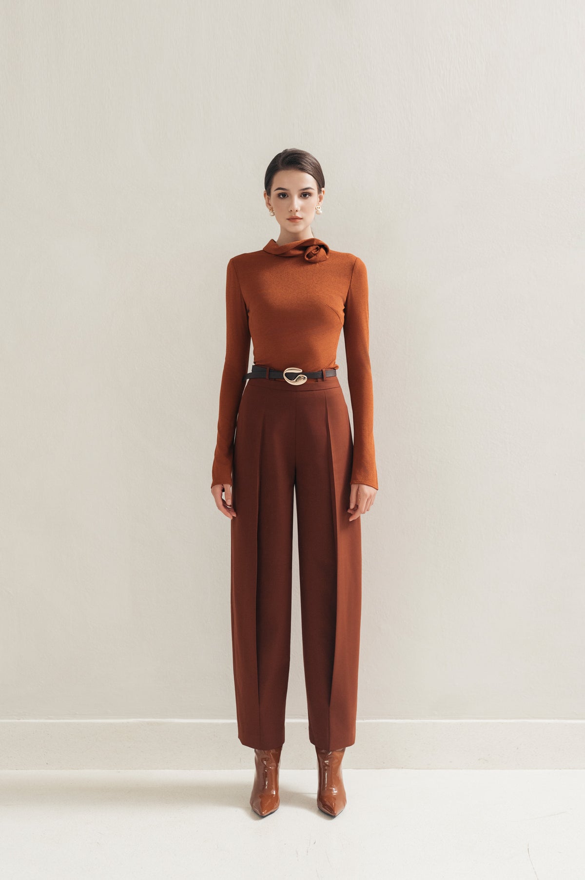 Orange Cocoon Pants