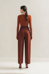 Orange Cocoon Pants