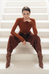 Orange Cocoon Pants