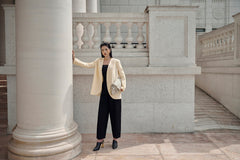 Ivory Straight Blazer