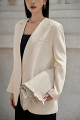 Ivory Straight Blazer