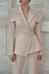Ben Collar Cloak Blazer