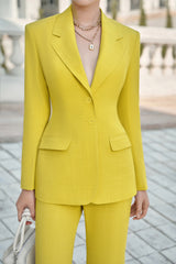 Ottilie Lemon Classic Blazer