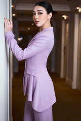 Sandy Lavender Asymetrical Blazer