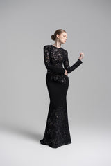 Black Celeste Lace Dress