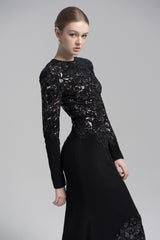 Black Celeste Lace Dress