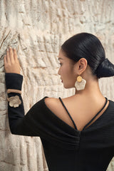 Gravel Diagonal Shoulder Dress