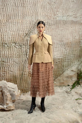 Camellia Tiered Lace Skirt