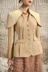 Camellia Tight Waist Classic Vest