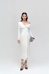 Colm Diagonal Shoulder Dress