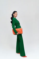 Emerald Forest Green Flare Pants