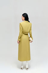 Lemon Yellow Wide Strap Dress