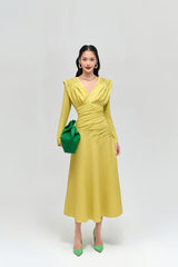 Juniper Pinch Smocking Shoulder Dress
