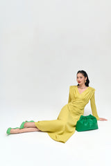 Juniper Pinch Smocking Shoulder Dress