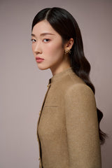 Chau Mandarin Collar Croptop Jacket