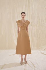 Lia Square Shoulder Dress