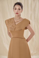 Lia Square Shoulder Dress