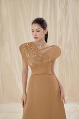 Lia Square Shoulder Dress