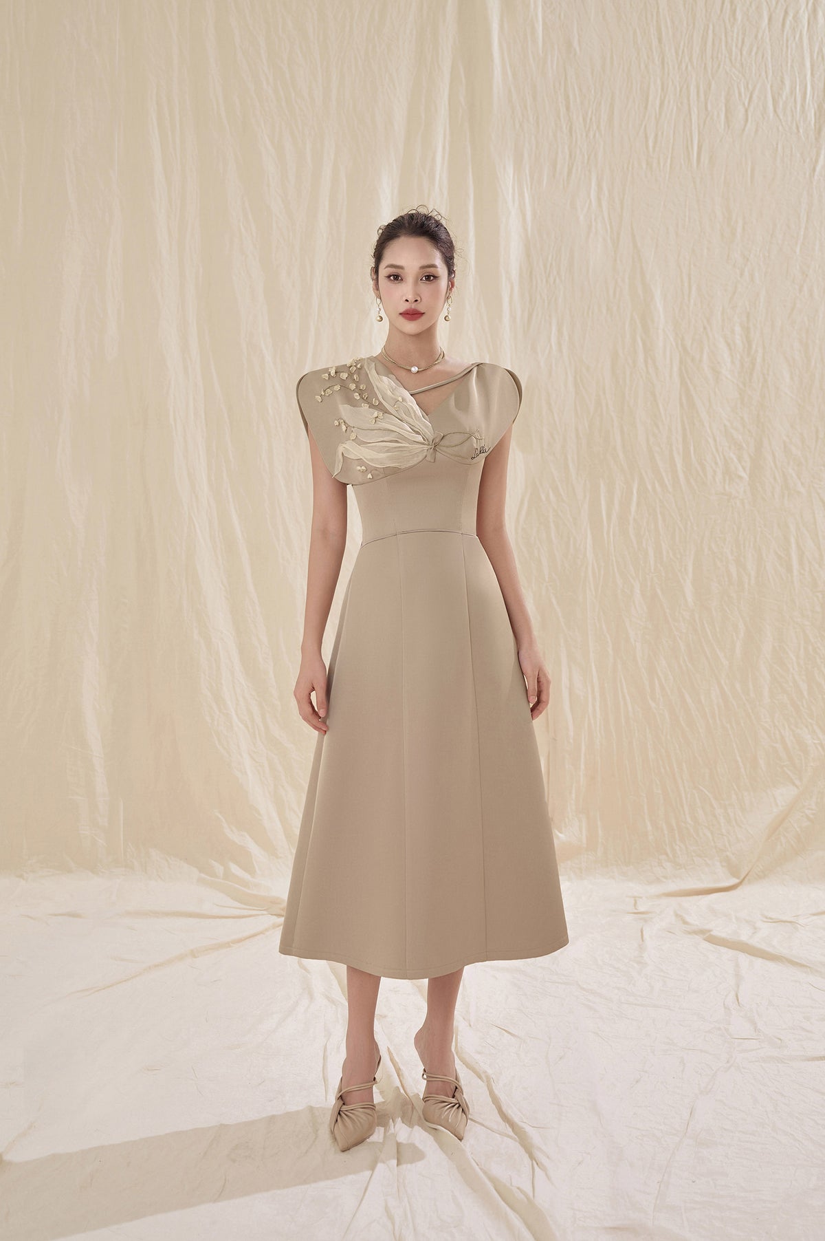 Lily Square Shoulder Dress